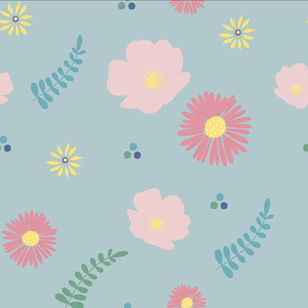 Blue Flower Pattern