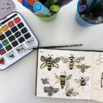 sketchbook bees